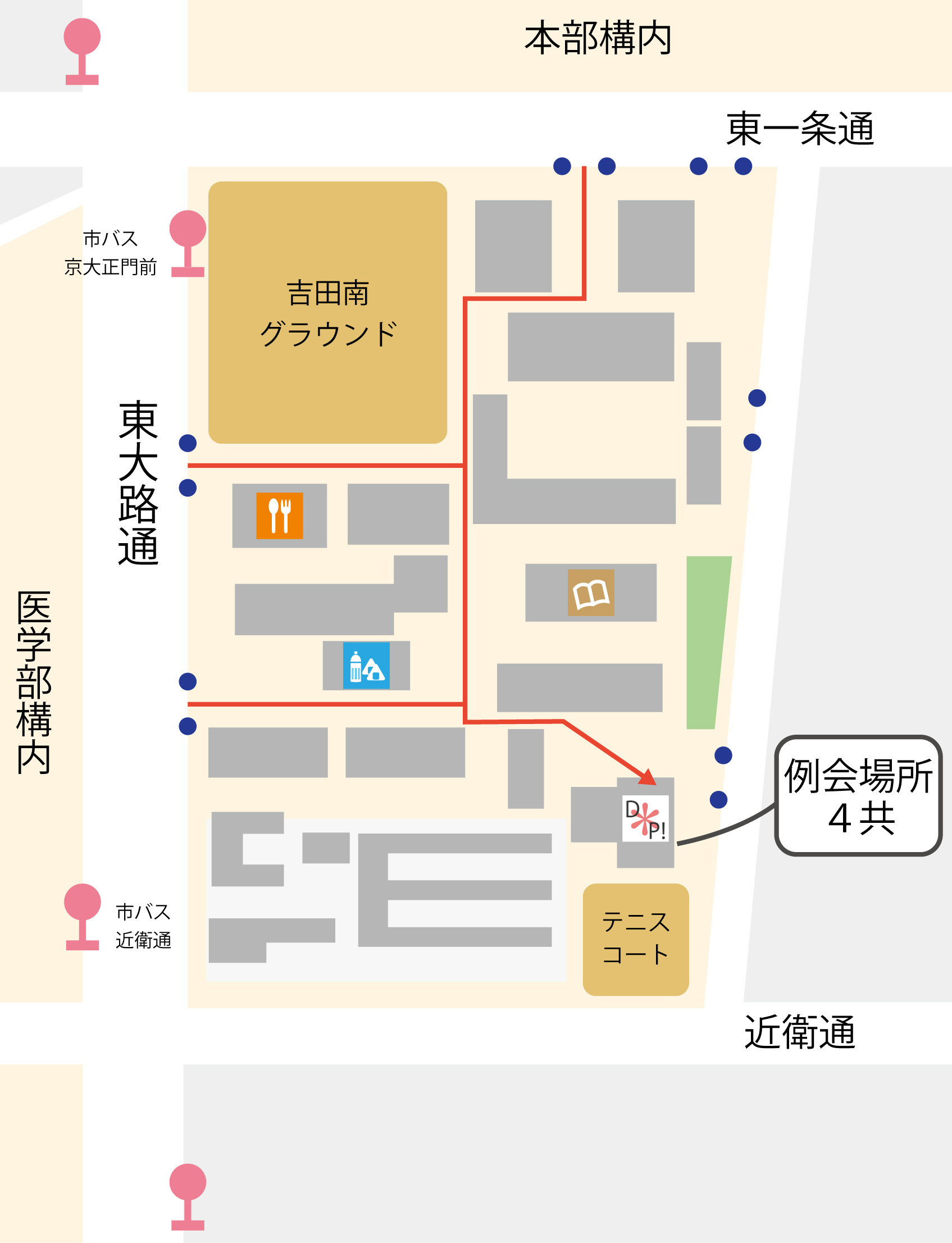 京大吉田南4号館4共22の地図